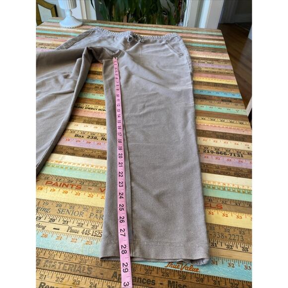 J Jill M Elastic Waist Pull On Stretch Cotton Jogger Pant Pockets Oatmeal Khaki - Picture 9 of 12